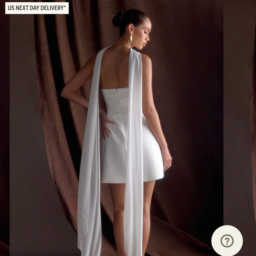 The ORELLIA Strapless Suiting Mini Dress